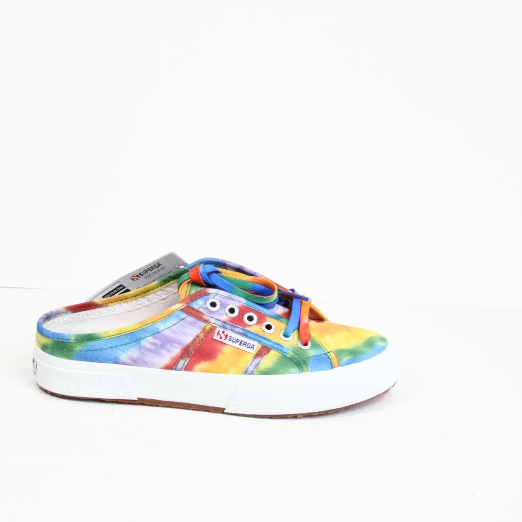 Superga Tie Dye Sneakers 9.5 New Women Rainbow Shoes Colorful Classic 2750 — image 3 of 8